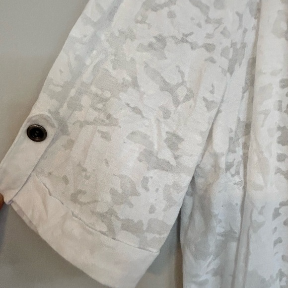 NWOT Style & Co. White Burnout Hooded Open Cardigan – Women’s XL - Picture 4 of 5